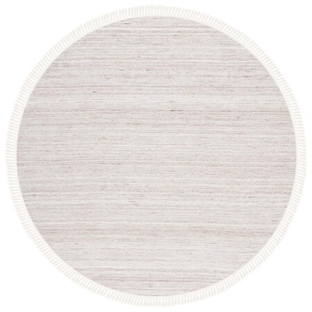 Safavieh 7 x 7 ft. Kilim Hand Loomed Round Area Rug; Ivory & Brown KLM551B-7R
